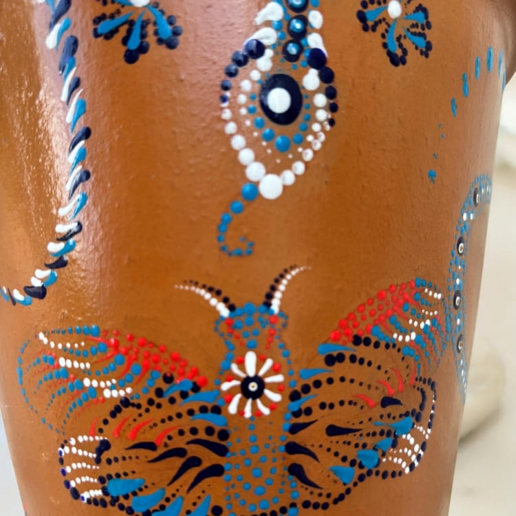 Cache pot "esprits du jardin"