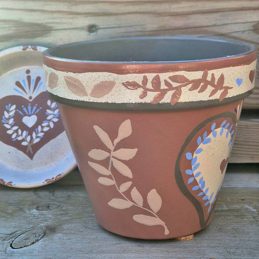 Cache pot "Coeur de la maison"