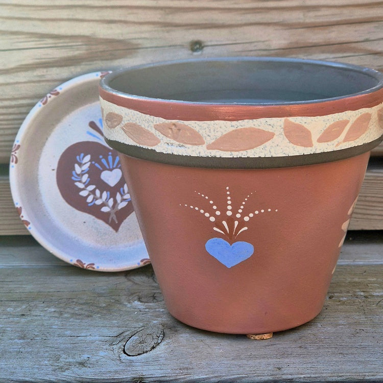 Cache pot "Coeur de la maison"