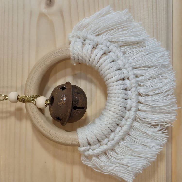 Suspensions de Noël bohèmes et naturelles