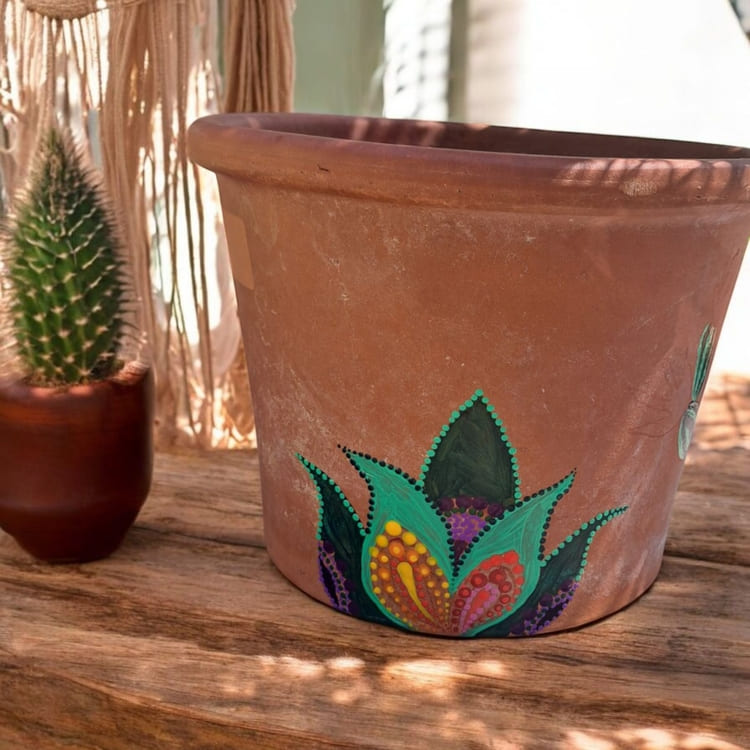 Cache pot "Cactus méga color"