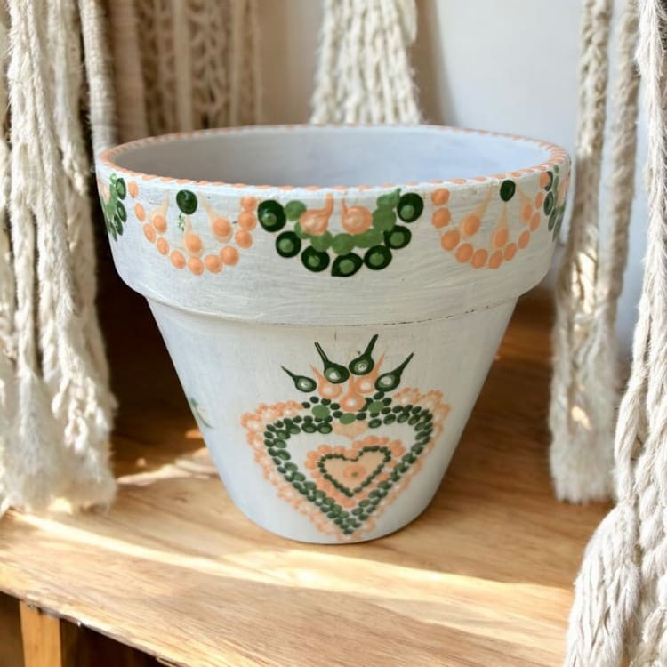 Cache pot "Cœur Végétal"