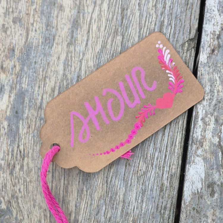 Carnet d'amour fuschia