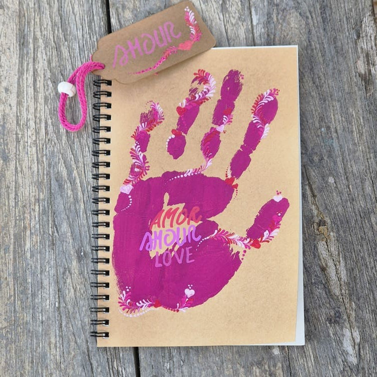 Carnet d'amour fuschia