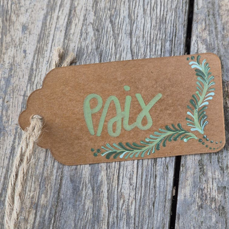 Carnet "paisible" vert