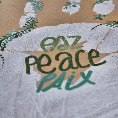 Carnet "paisible" vert