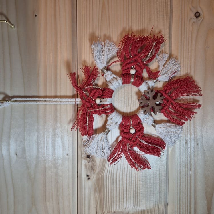 Suspensions de Noël bohèmes et naturelles Médium