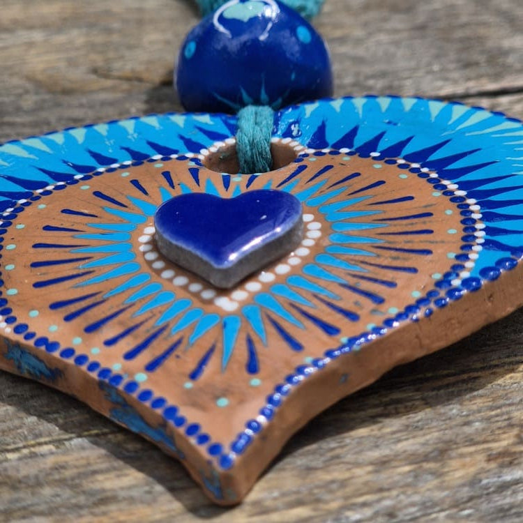 Porte-bonheur - Coeur rayonnant