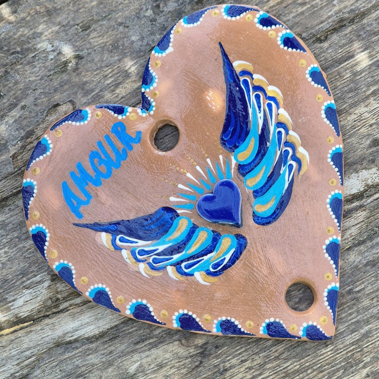 Porte-bonheur - Cœurs d'amour enlacés