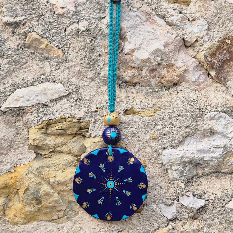 Porte-bonheur - Soleil bleu