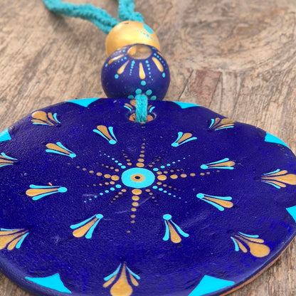 Porte-bonheur - Soleil bleu