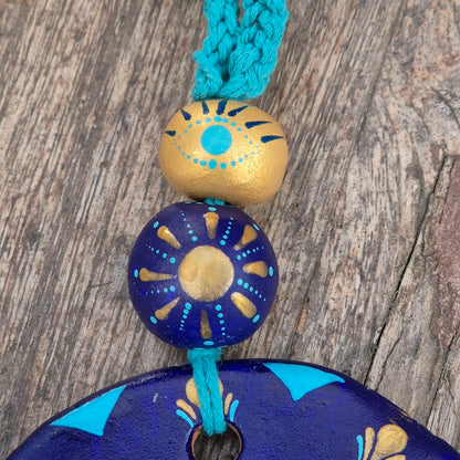 Porte-bonheur - Soleil bleu