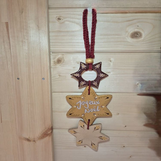 Suspensions étoiles de Noël