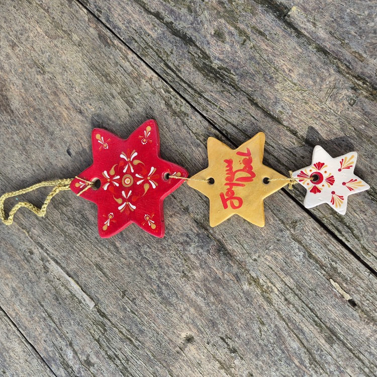 Suspensions étoiles de Noël