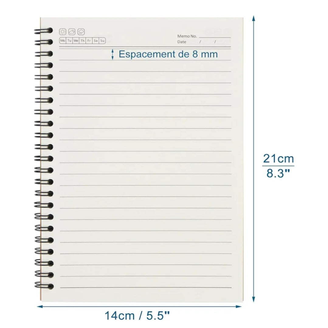 Carnet "paisible" vert