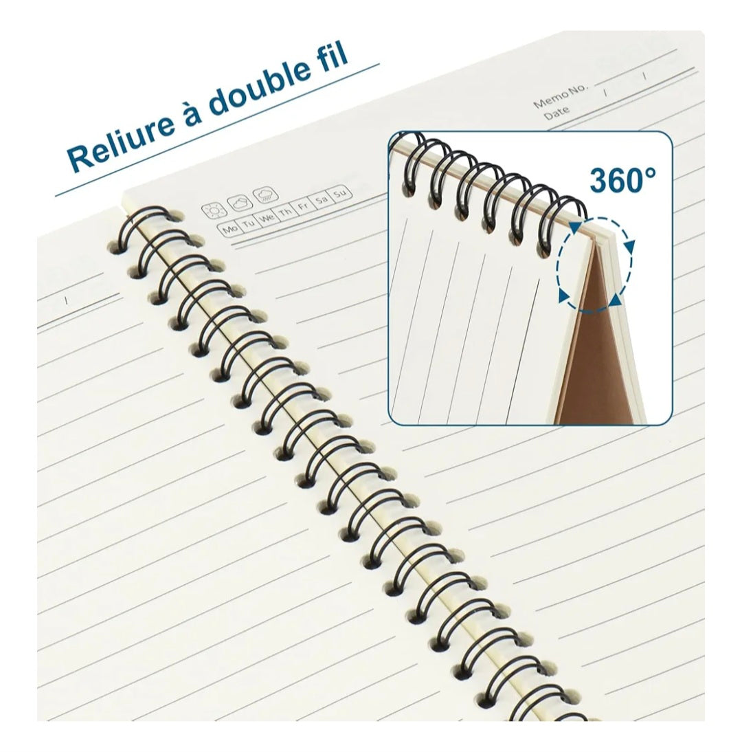 Carnet "paisible" vert