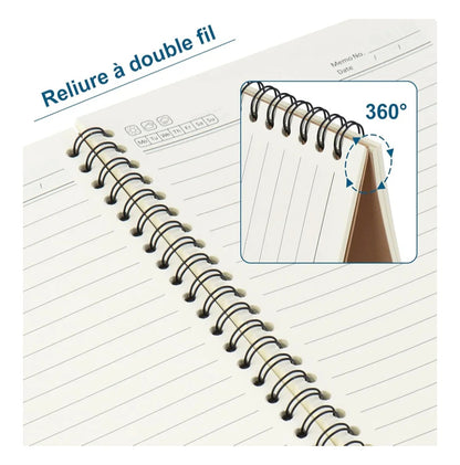 Carnet "paisible" vert