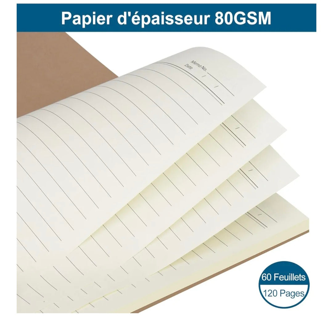 Carnet "paisible" vert