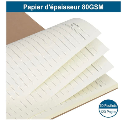 Carnet "paisible" vert