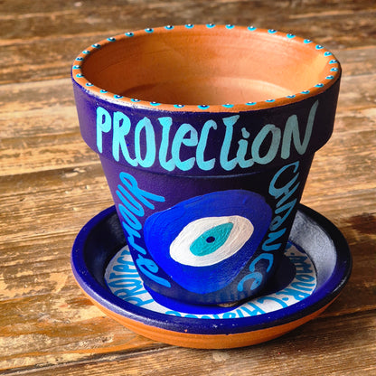 Cache pot "PROTECTION"