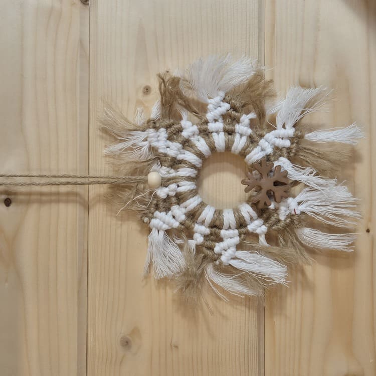 Suspensions de Noël bohèmes et naturelles Médium