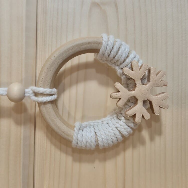 Suspensions de Noël bohèmes et naturelles