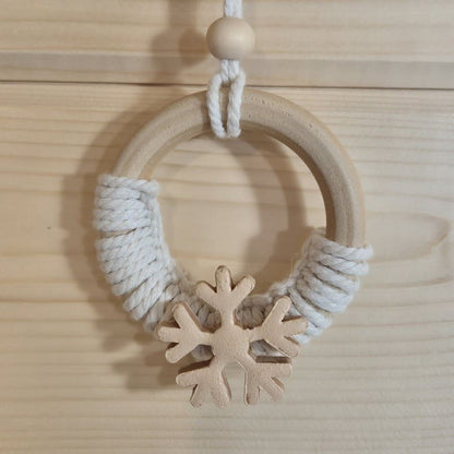 Suspensions de Noël bohèmes et naturelles