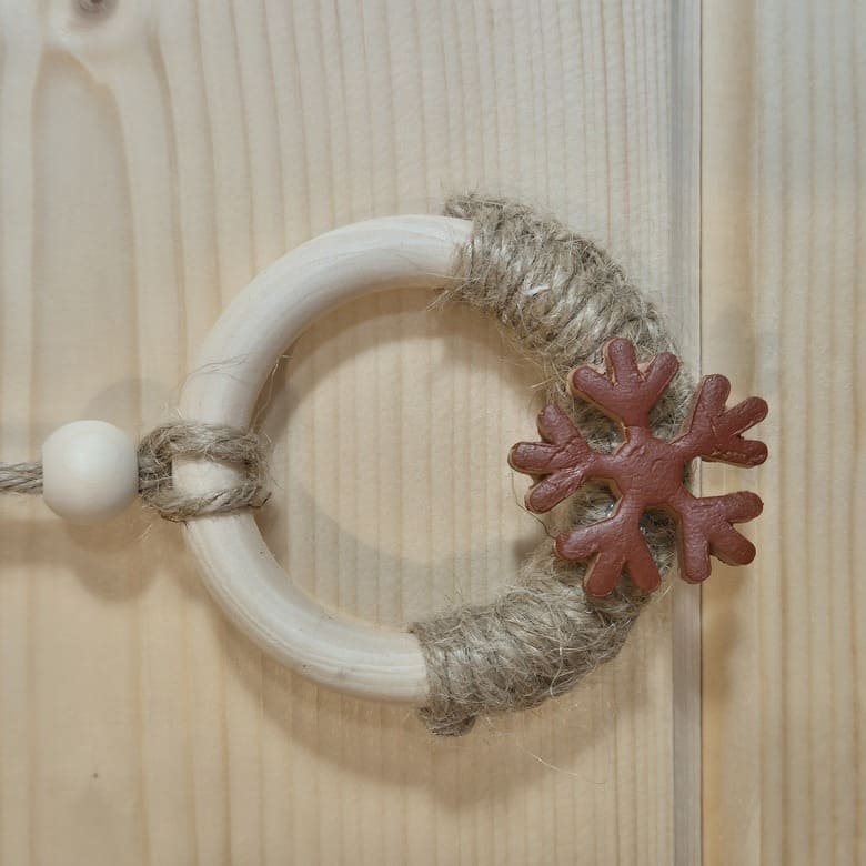 Suspensions de Noël bohèmes et naturelles