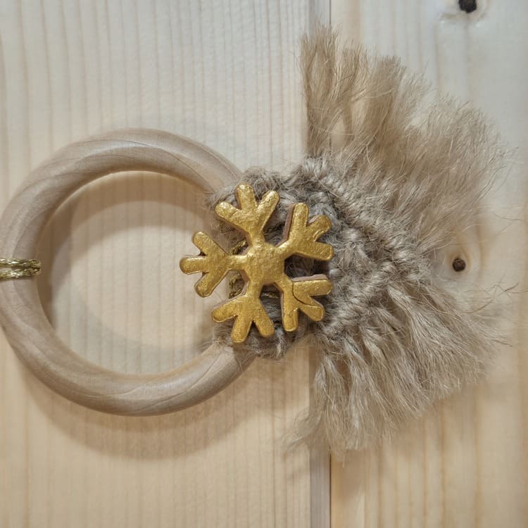 Suspensions de Noël bohèmes et naturelles