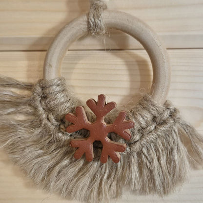 Suspensions de Noël bohèmes et naturelles