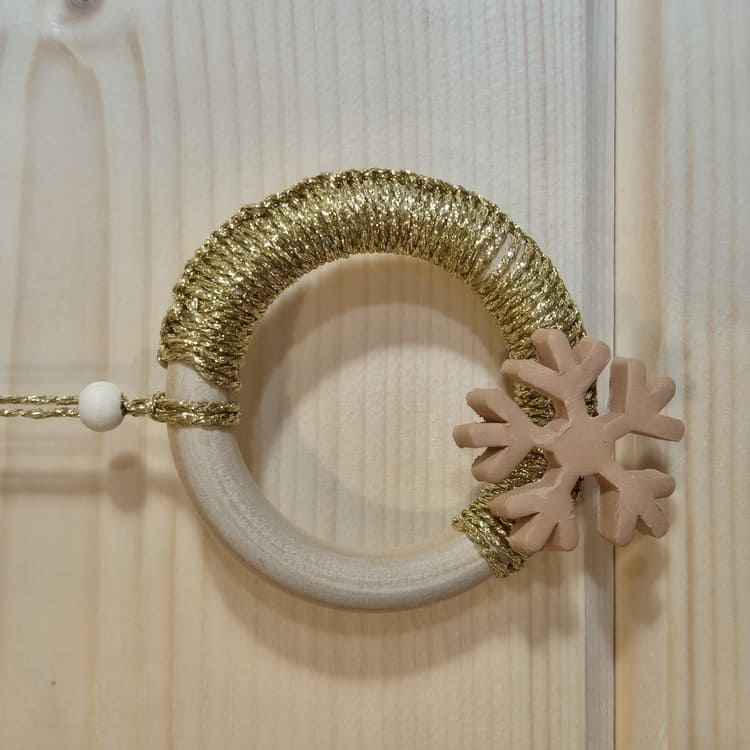 Suspensions de Noël bohèmes et naturelles